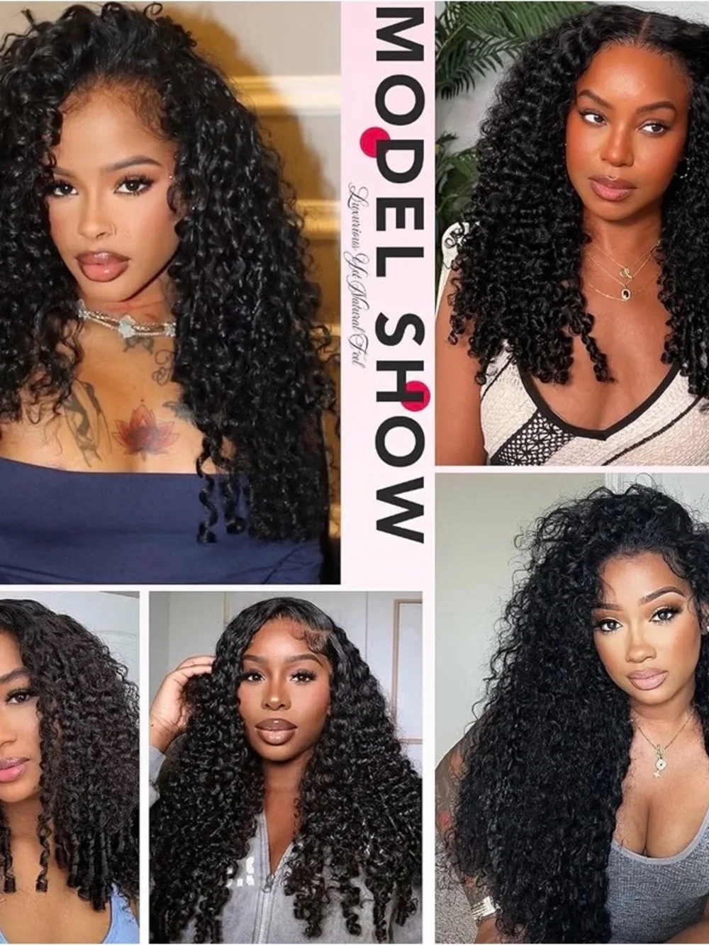 Deep Water Wave Lace Front Wig - Natural Black